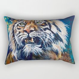 Fiercely roar Rectangular Pillow