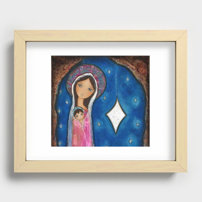 Nativity Star III by Flor Larios Recessed Framed Print