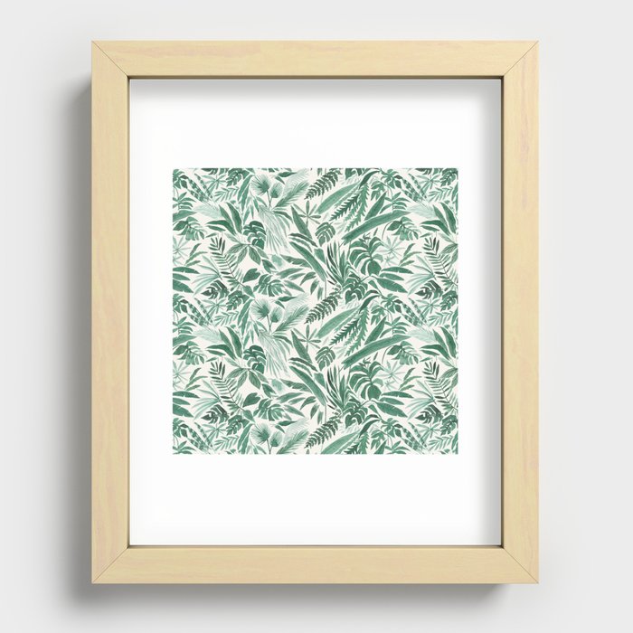 Tropical Palm Recessed Framed Print