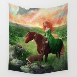Aine, Queen of the Faeries Wall Tapestry
