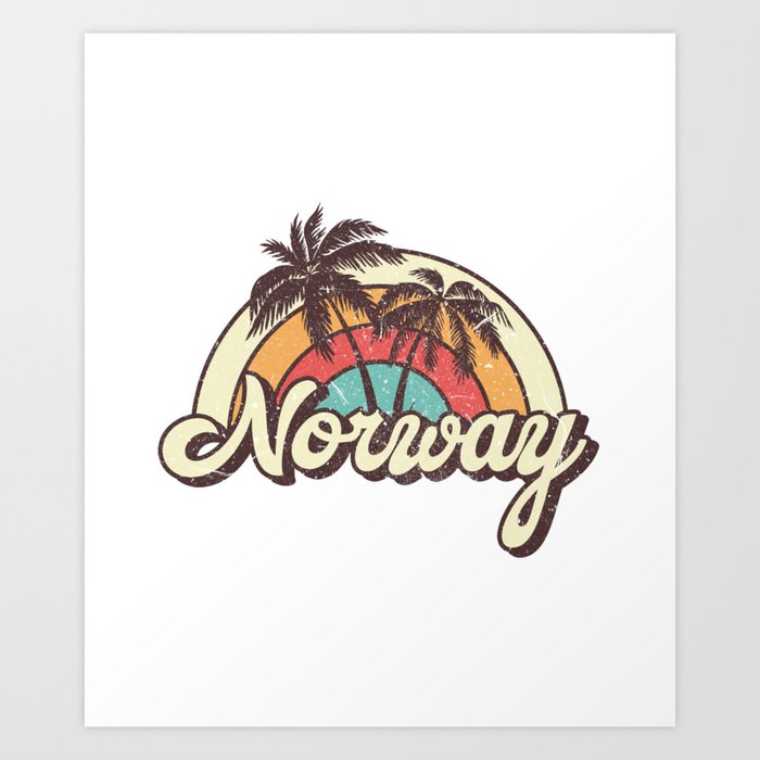 Norway beach trip Art Print