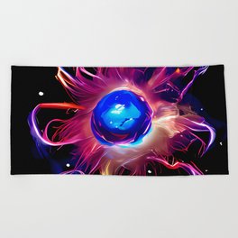Supernova Life 001 Beach Towel