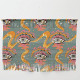 Cosmic Eye Retro 70s, 60s inspired psychedelic Wall Hanging