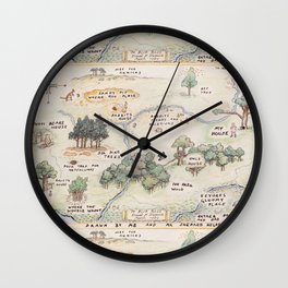 Hundred Acre Wood Wall Clock