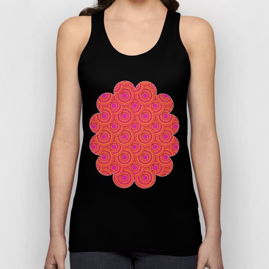 Tropical Parasols Pattern Unisex Tank Top