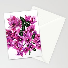Beautiful purple flowers of bougaivillea Stationery Card
