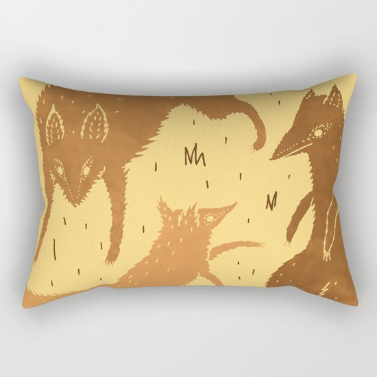 Wolf Pack Rectangular Pillow