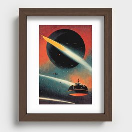 Vintage Deep Space Exploration Series - 03 Recessed Framed Print