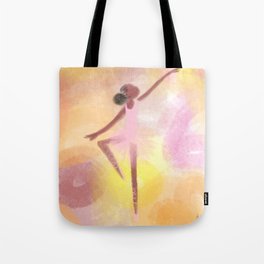 Black Ballerina Tote Bag
