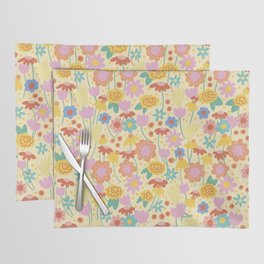 Floral pattern cream Placemat