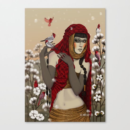 Cotton. Canvas Print