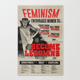 Lesbian Witchcraft! Canvas Print