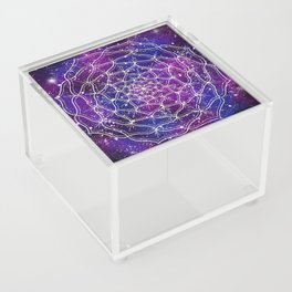 Galaxy and Stars Mandala Acrylic Box