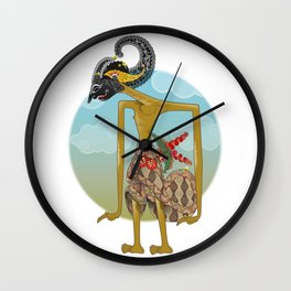 Wayang Arjuna Wall Clock