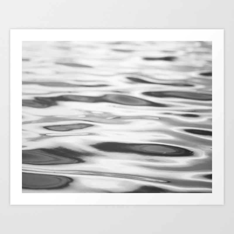 Black And White Water Ripples Photography Grey Ocean Sea Lake