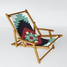 Southwest Santa Fe Geometric Tribal Indian Pattern Sling Chair