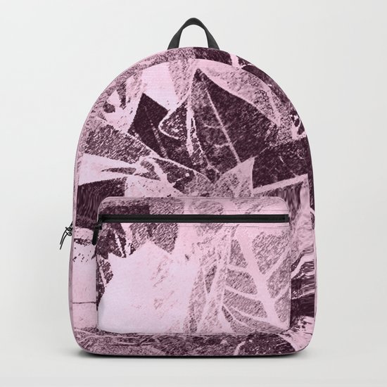 Foliage in Blush Pink Backpack