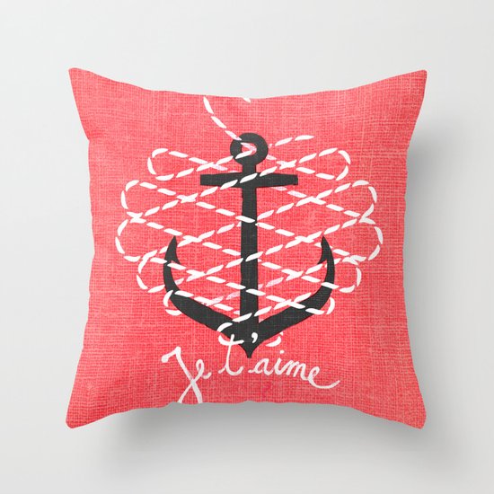 Je t'aime Throw Pillow