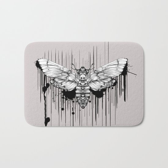Ink Moth Bath Mat