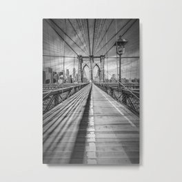 NEW YORK CITY Brooklyn Bridge Metal Print