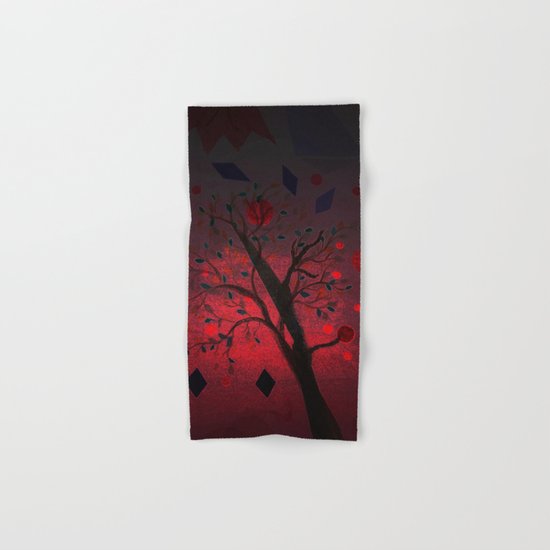 Red Night Hand & Bath Towel