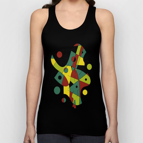Abstract #226 The Cellist #2 Unisex Tank Top