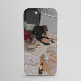 GIRLS PARTY - aesthetic glitter collage art work, weekend vibes, glamour and chick , luxury vibes. iPhone Case