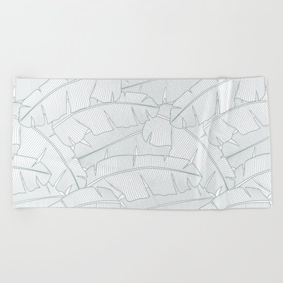 Banana Leaves Beach Towel