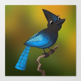 Steller’s Jay (Canavians Series) Canvas Print