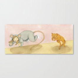 Let's play Cat and Mouse! Canvas Print