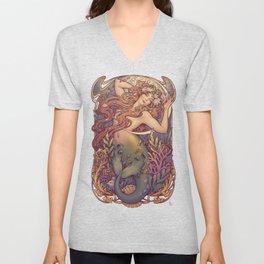 Andersen Little Mermaid Nouveau V Neck T Shirt