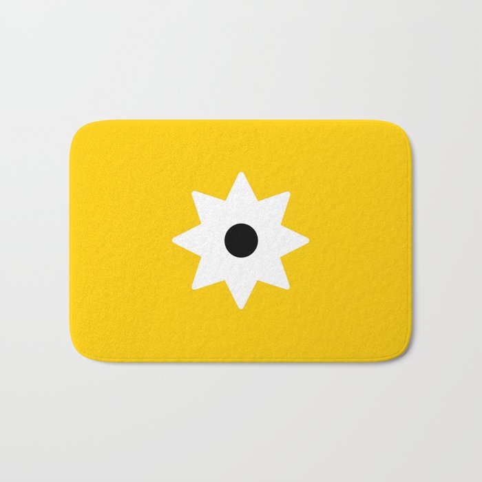 New star 42 -Yellow Bath Mat