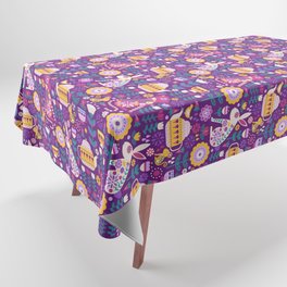 Mad Tea Party - Purple Tablecloth