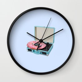 sweet spin blue Wall Clock