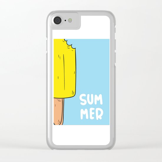 Ice cream gelado Clear iPhone Case