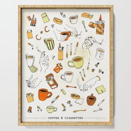 Coffee & Cigarettes Serving Tray