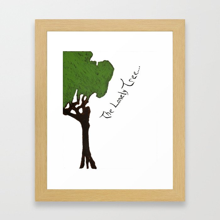 The Lonely Tree Framed Art Print