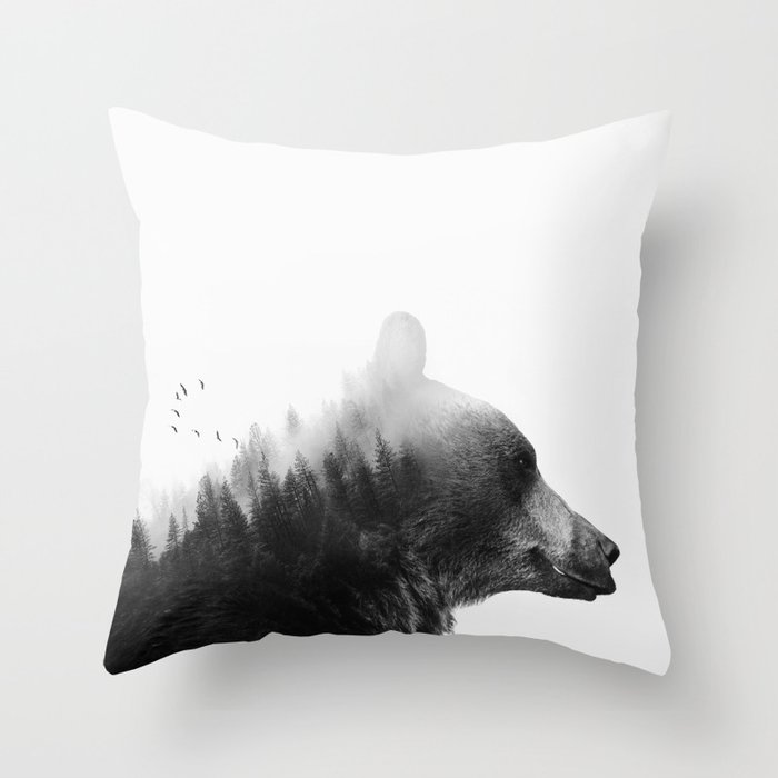 Big Bear Throw Pillow