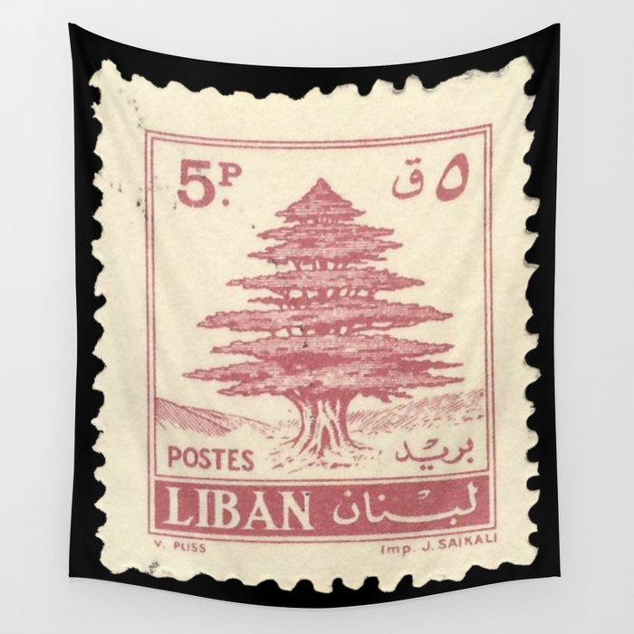 Lebanon vintage timbre Wall Tapestry