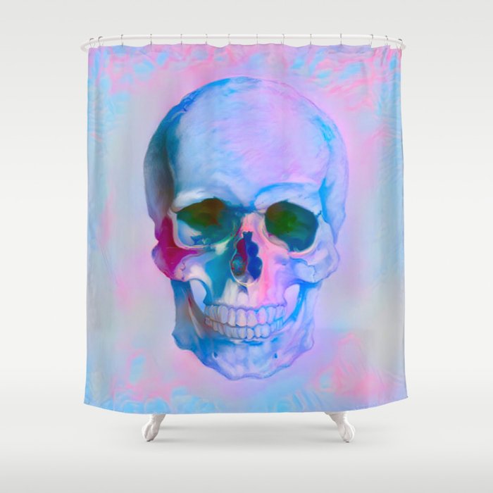 Pastel Skull Shower Curtain