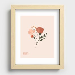 Flowers Bouquet Recessed Framed Print