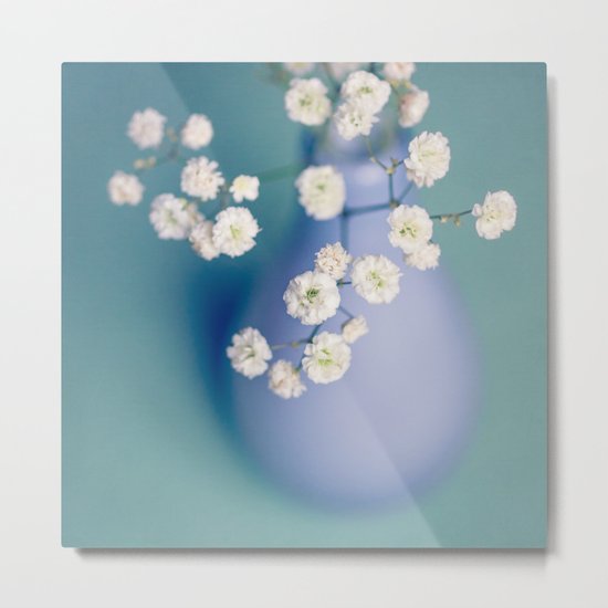 Try a little tenderness - Baby's Breath Metal Print