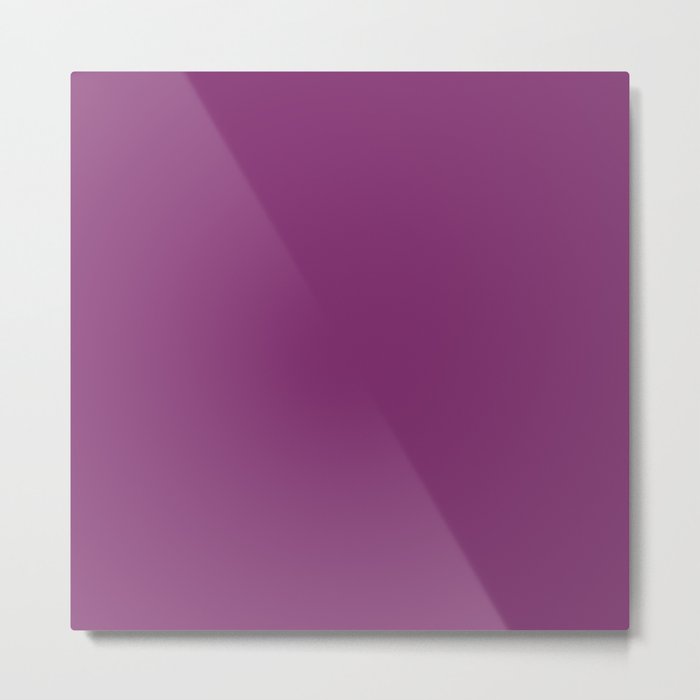 HOLLYHOCK purple solid color Metal Print