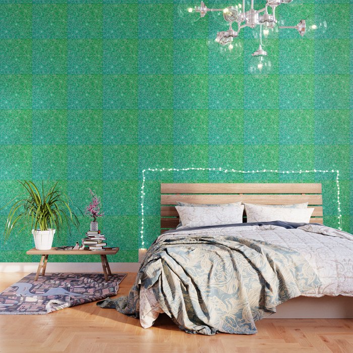 Shiny Disco Ball Blue To Green Wallpaper By Hellcom