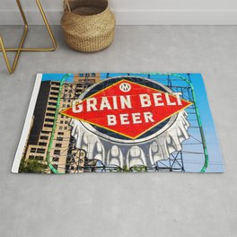 Grain Belt Beer Sign Rug