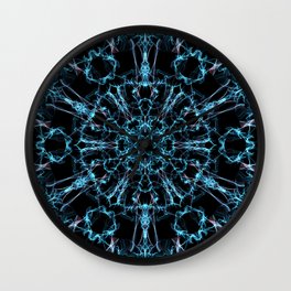 Spiderweb Wall Clock | Colorful, Wallpaper, Lines, Neon, Star, Purple, Flower, Abstractart, Symmetry, Weavesilk 