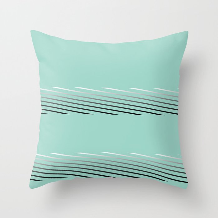 Tiffany Blue Abstract Throw Pillow By Oliviavandiesel Society6