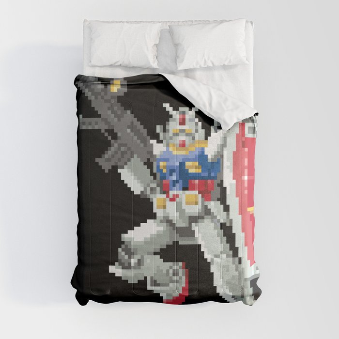 8-bit Gundam Comforter