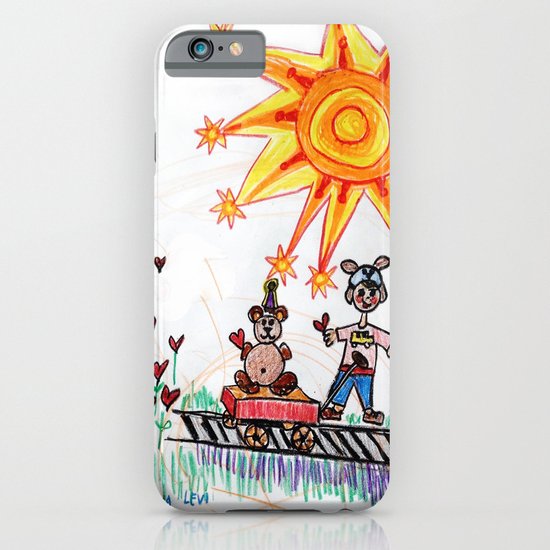 :: Hearts for Blue Bunny :: iPhone & iPod Case