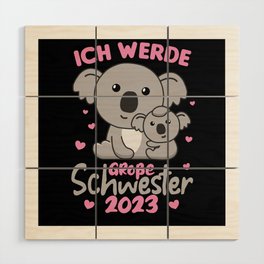 I Will Be Big Sister 2023 For Siblings Wood Wall Art